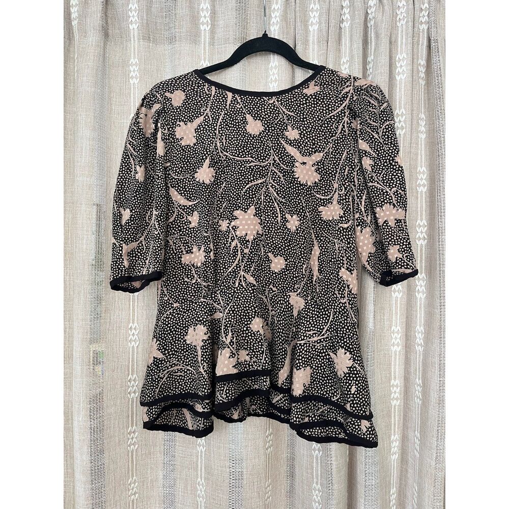 Orlean de Paris Vintage Peplum Blouse - Picture 2 of 6